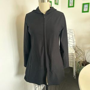 Eileen Fisher Lightweight Stretch Hooded Jacket